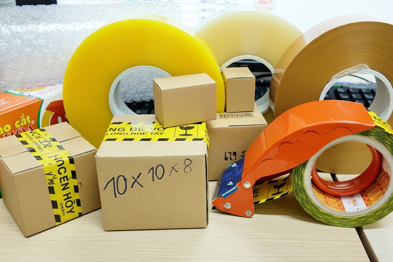 Ảnh: giải pháp đóng gói trong quy trình kho vận của Genbox